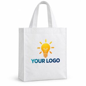 Value Buy white non-woven bag with a full-colour print (illustration)