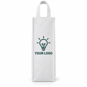 Non-woven wine bag printed with a logo (illustration)