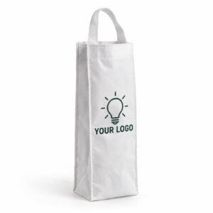 Non-woven wine bag printed with a logo (photo)