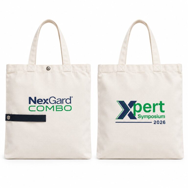 Custom printed bag made for a client (event tote nexgard xpert)