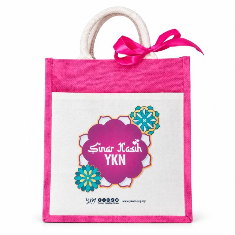 Custom printed bag made for a client (pink gift bag ykn)