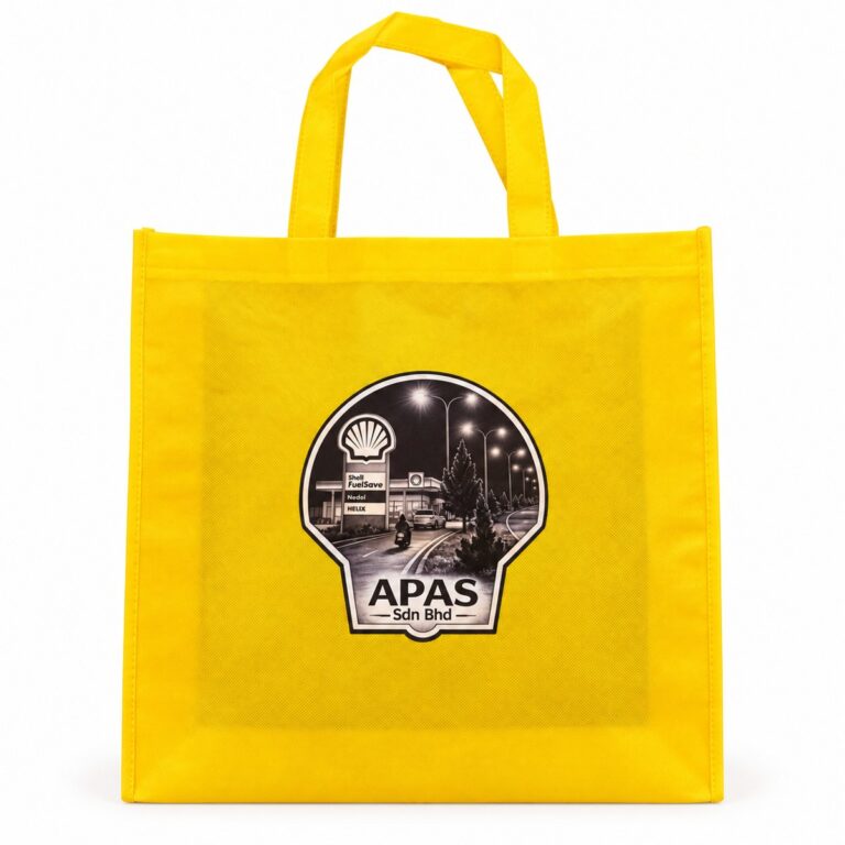 Custom printed bag made for a client (yellow tote apas)