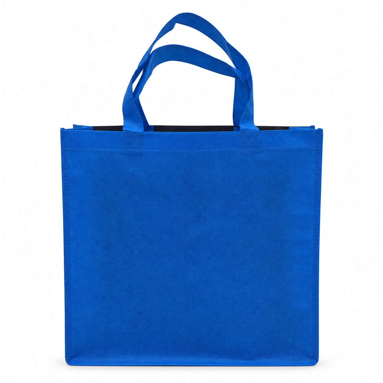 Non-woven shopping bag, royal blue back
